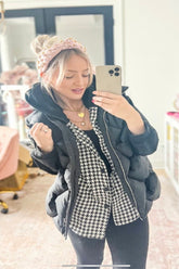 Black 3D Hooded Vest